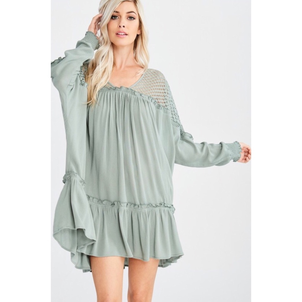 Loose Fit Dress (sage)